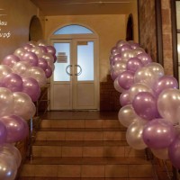 украшение свадьбы воздушными шарами